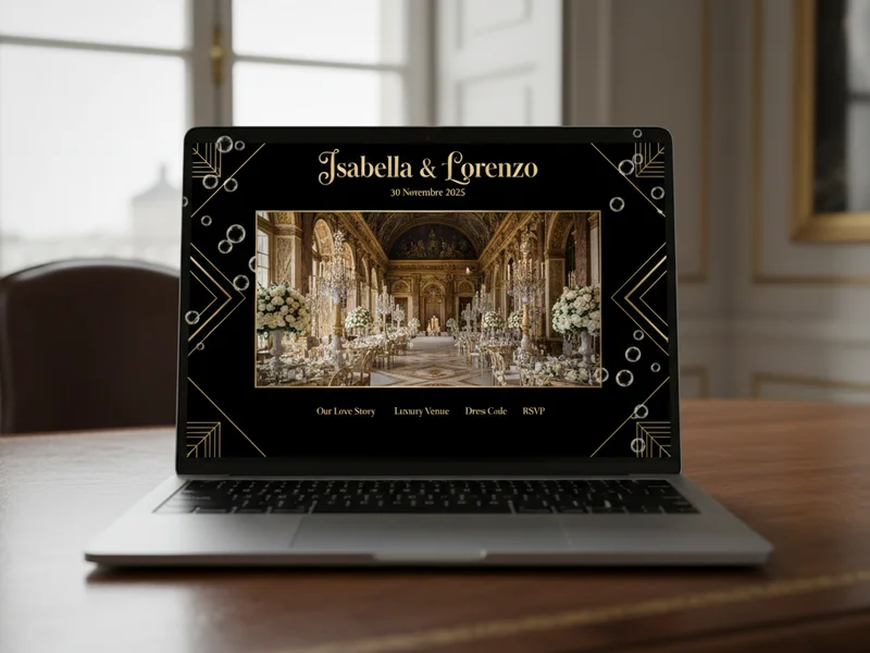 Esempio sito matrimonio - Luxury Ballroom